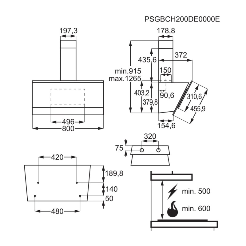 Вытяжка AEG DVB5860B - изображение 8