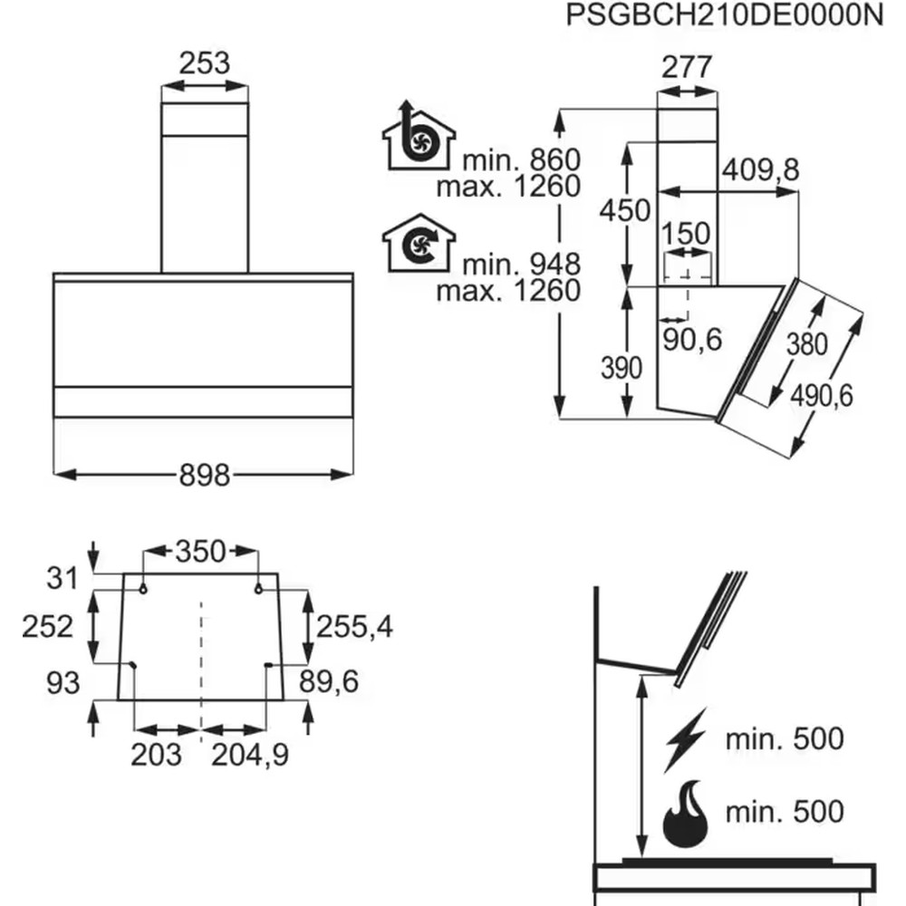Витяжка AEG DVE5971HB - изображение 7