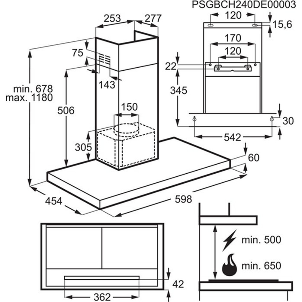 Витяжка AEG GB67D61HL Hob2Hood - изображение 8