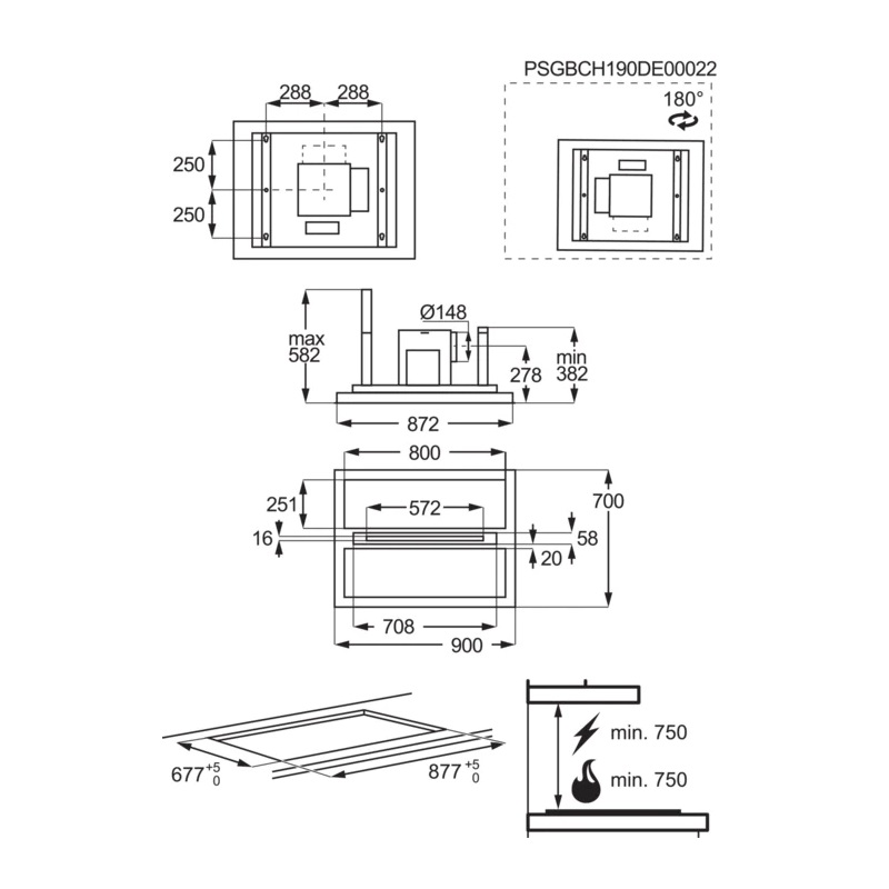 Витяжка AEG NDC7791SB Hob2Hood - изображение 8
