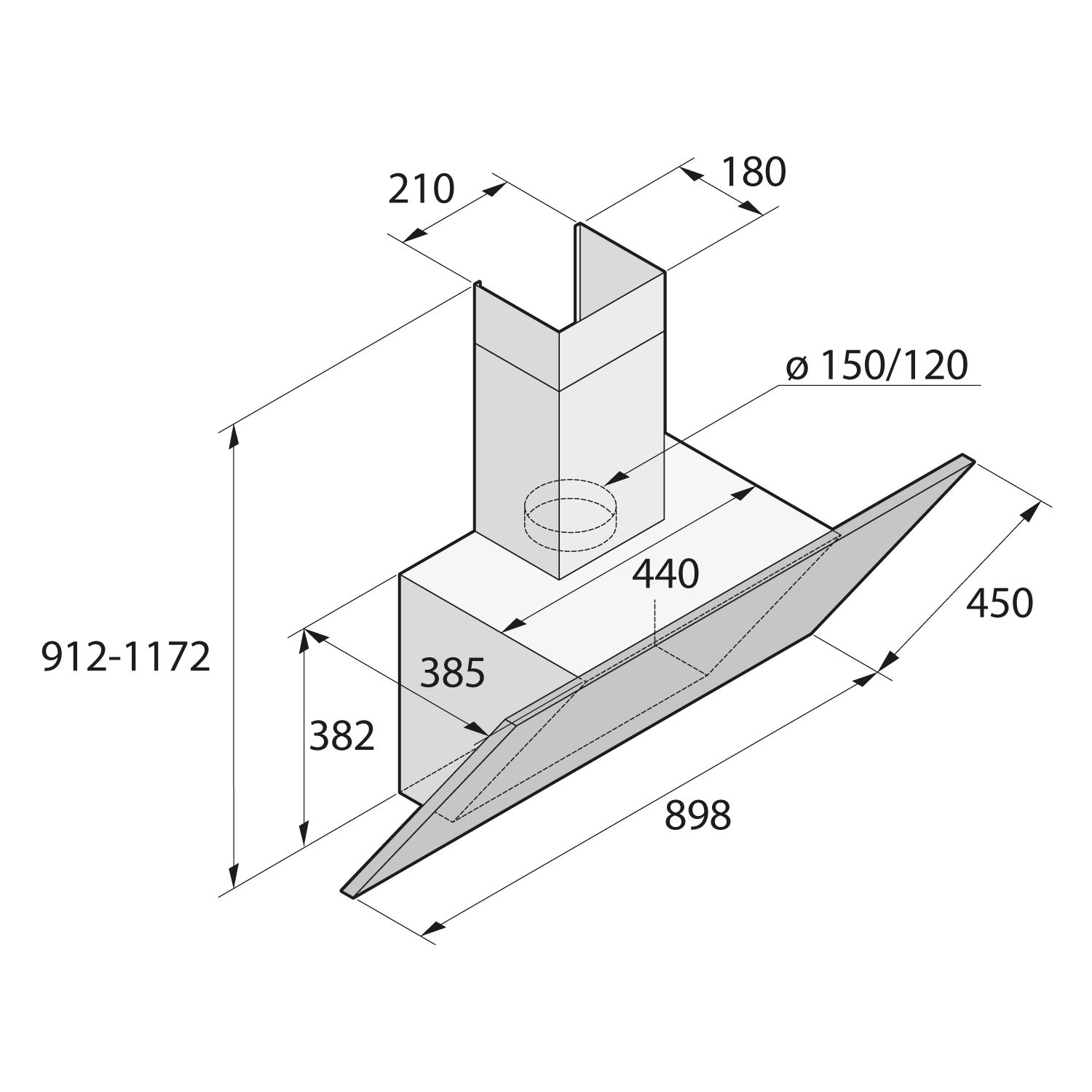 Витяжка Asko CD4934G - изображение 3