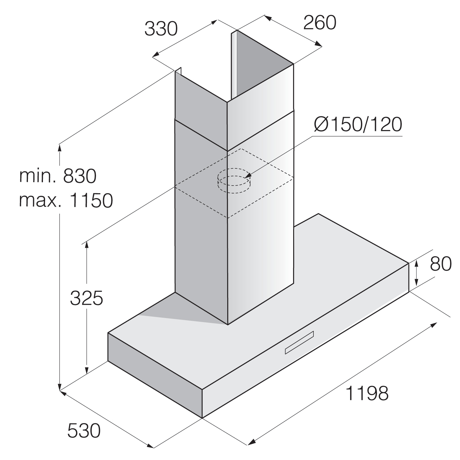 Витяжка Asko CW41236S - изображение 4