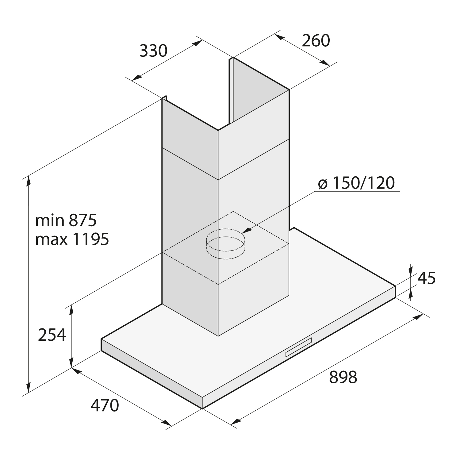 Витяжка Asko CW4934S - изображение 3