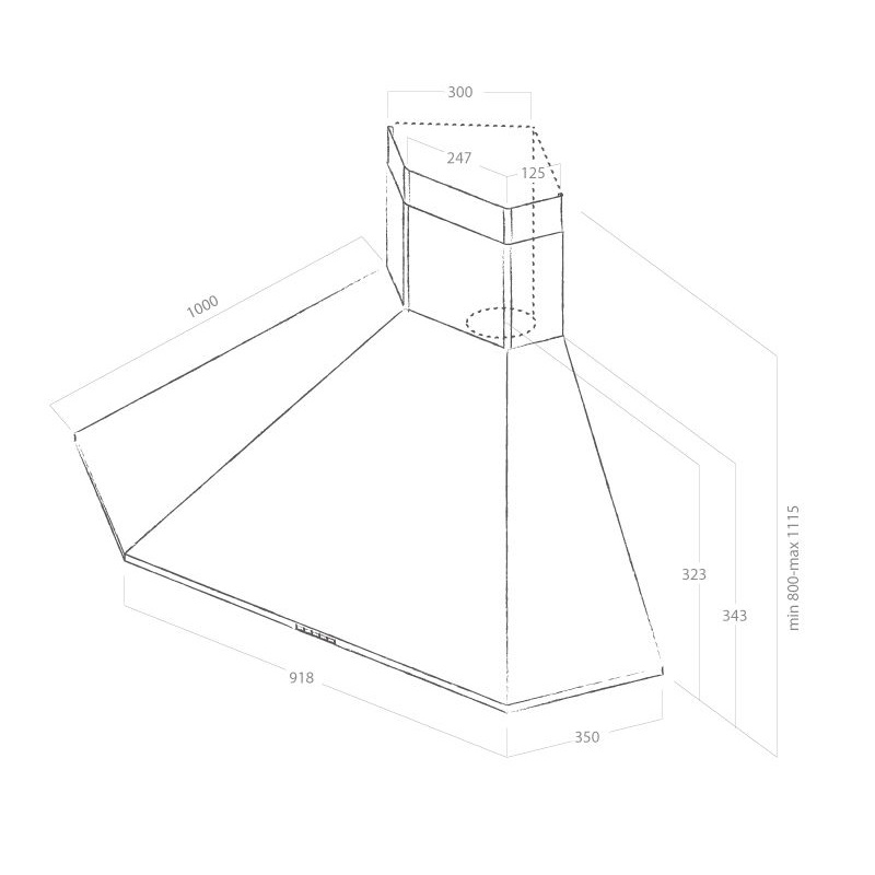 Витяжка Elica ACUTA IX/F/100 - изображение 3