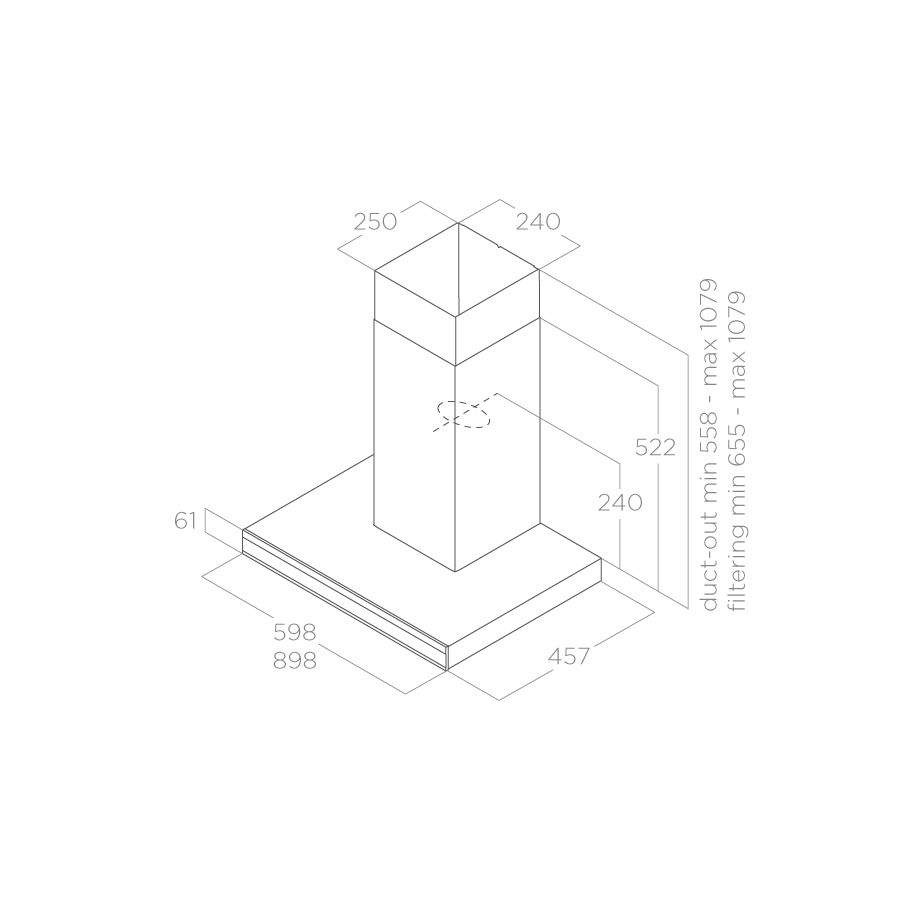 Вытяжка Elica ADELE BLIX/A/90 - изображение 2