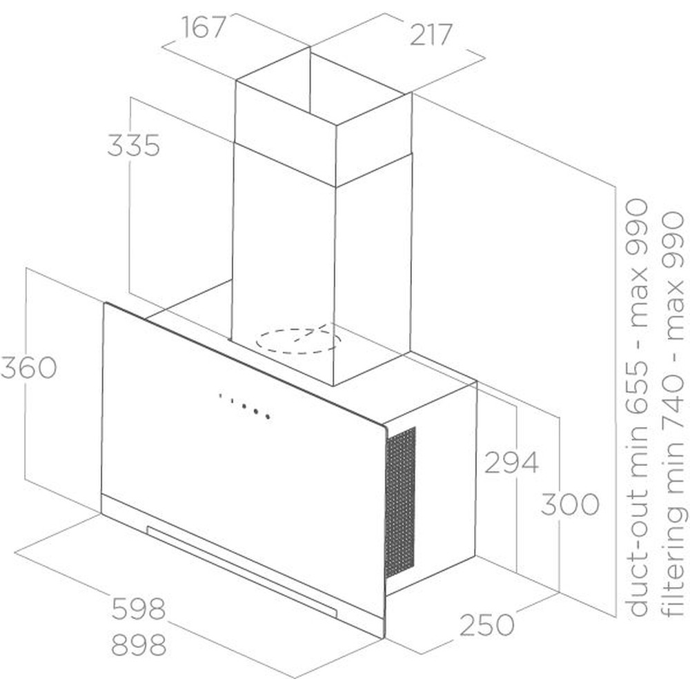Витяжка Elica APLOMB-RS BL/A/90 - изображение 2