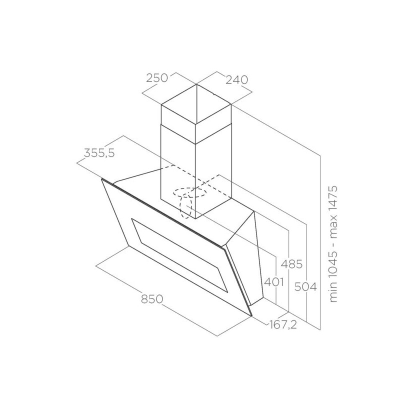 Витяжка Elica BLOOM-S WH/A/85 - изображение 4