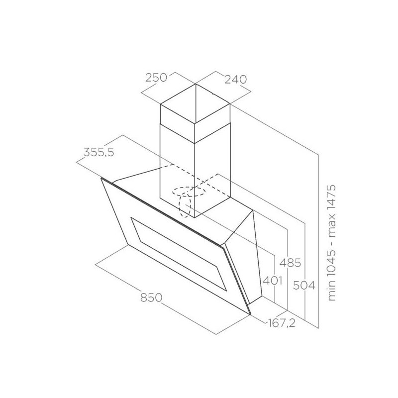 Витяжка Elica BLOOM BL/A/85 - изображение 3