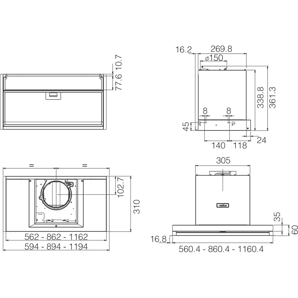 Вытяжка Elica BOXIN ADVANCE @ IX/A/90 - изображение 7