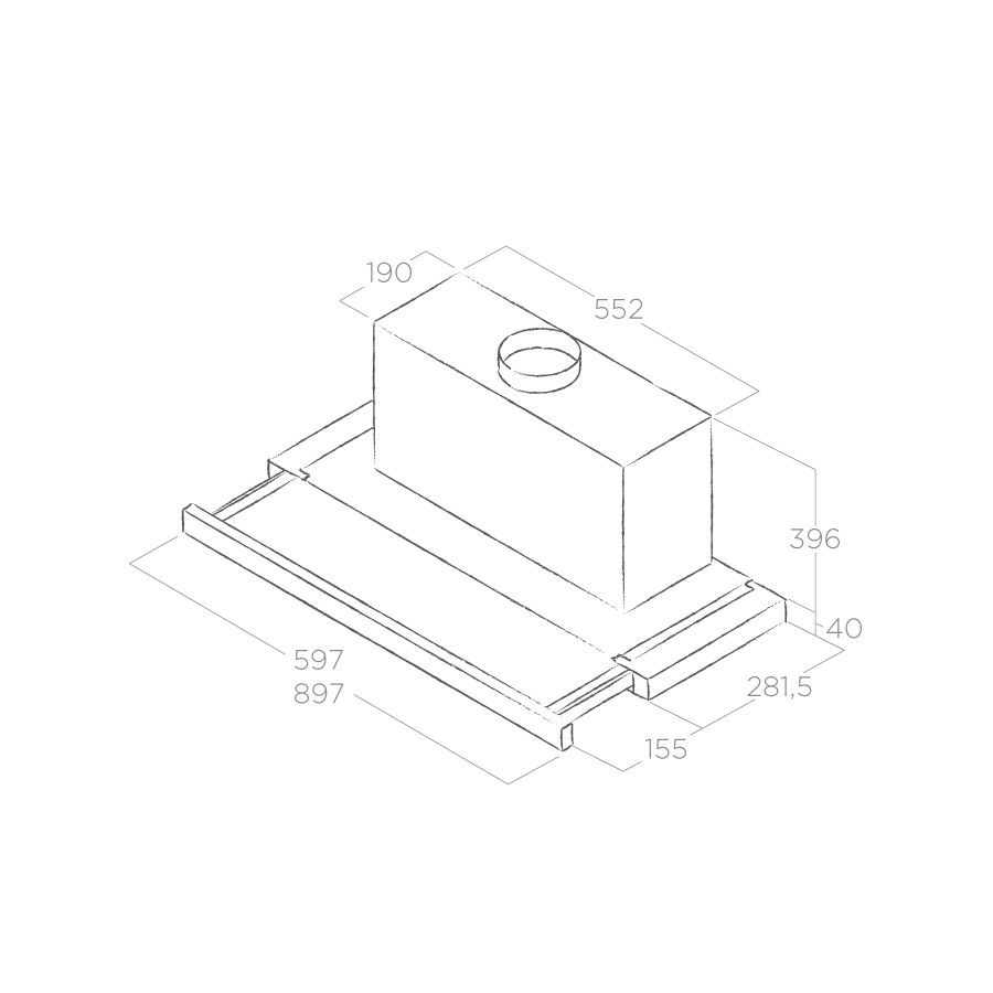 Витяжка Elica ELITE 35 GRIX/A/60 - изображение 2