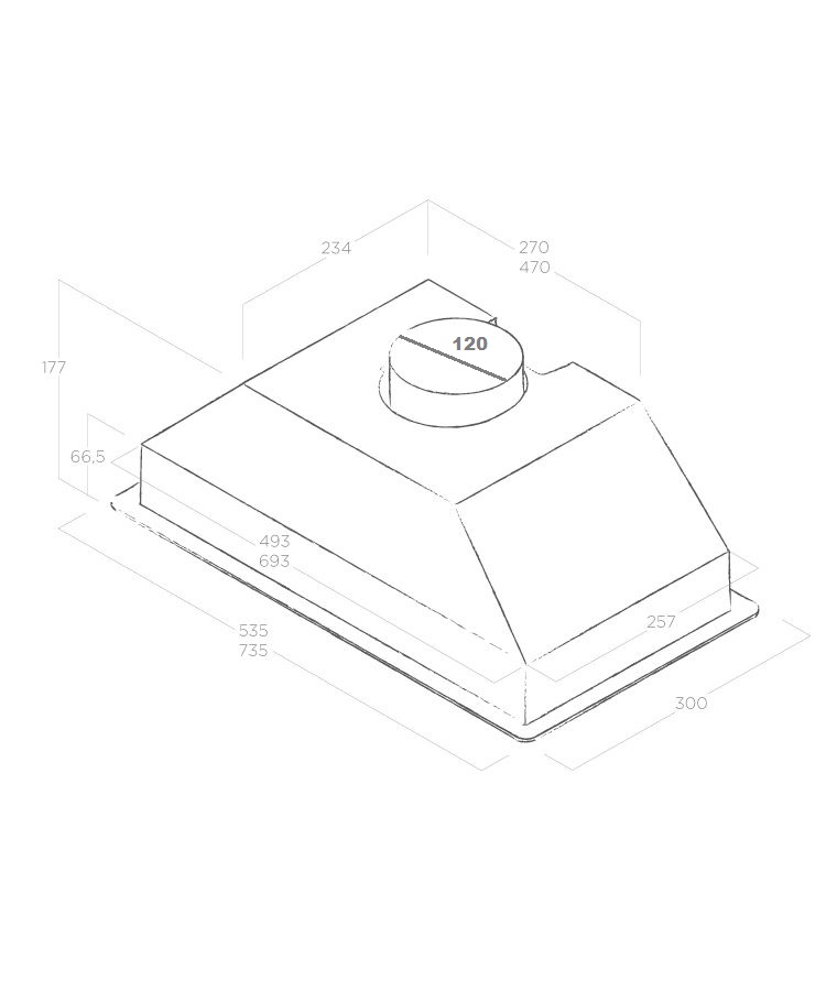 Витяжка Elica ERA C WH/A/72 - изображение 6