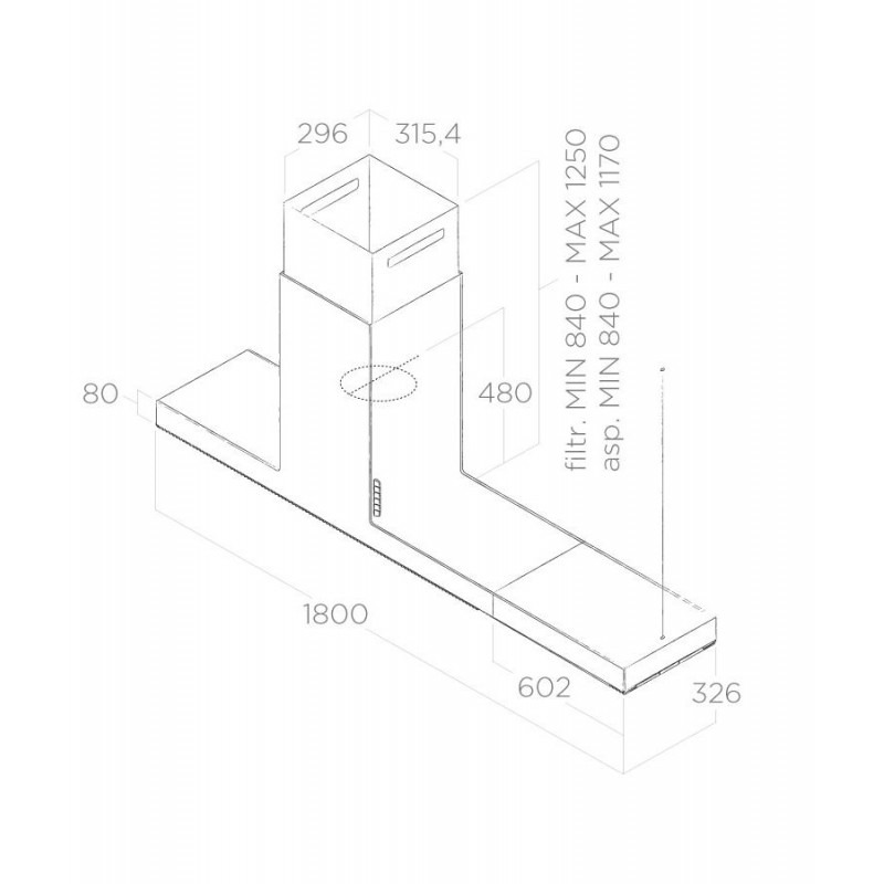 Вытяжка Elica HAIKU ISLAND WH/A/180 - изображение 3