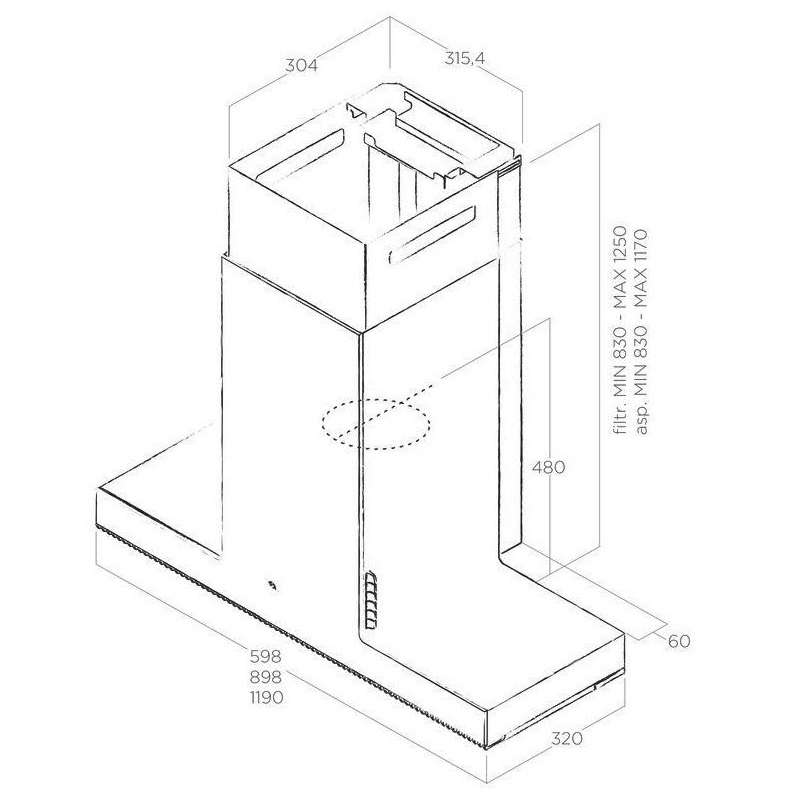 Витяжка Elica HAIKU WH/A/90 - изображение 11