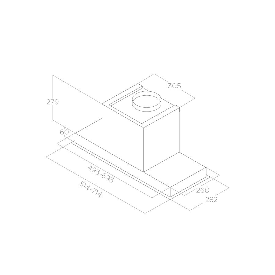 Вытяжка Elica HIDDEN 2.0 @ BLGL/A/72 - изображение 4