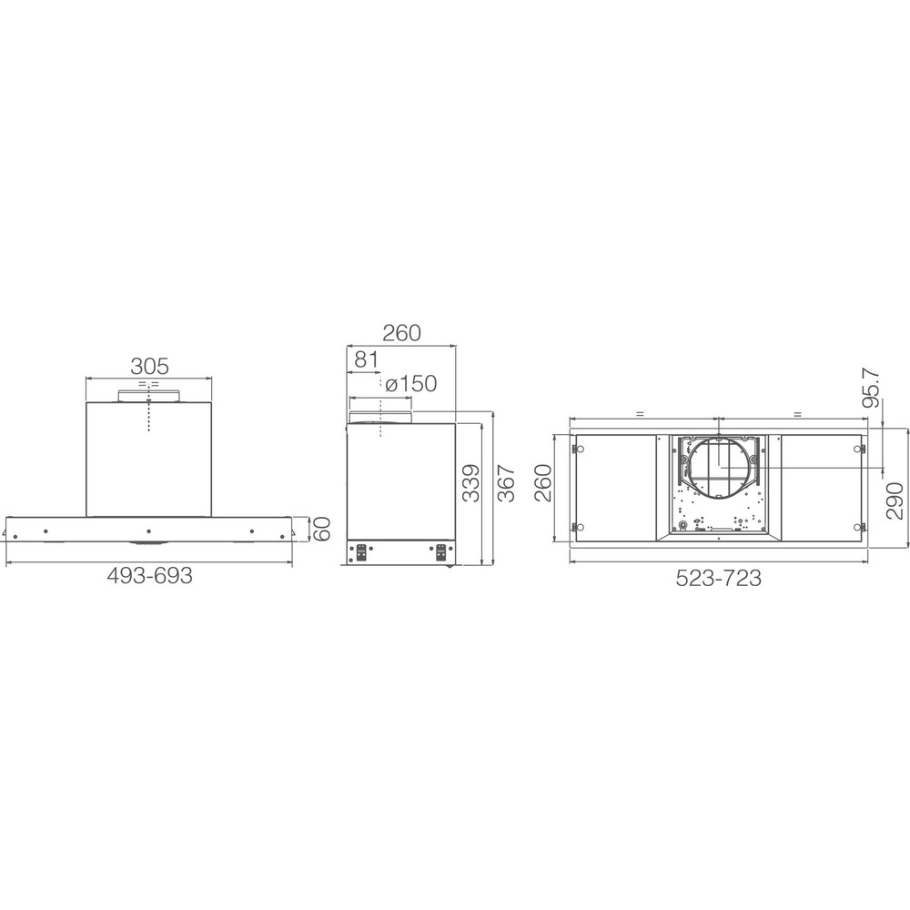 Витяжка Elica HIDDEN ADVANCE PLUS @ IX/A/72 - изображение 5