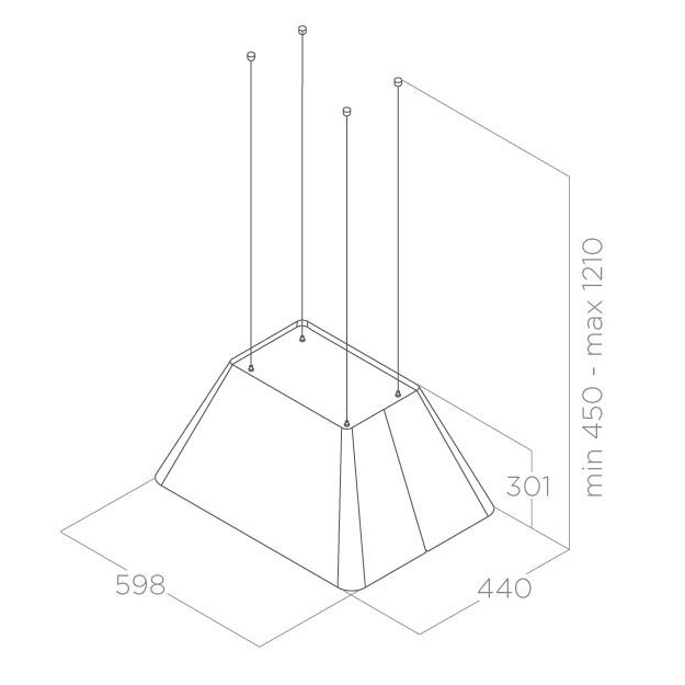 Вытяжка Elica IKONA LIGHT BL MAT/F/60 - изображение 3