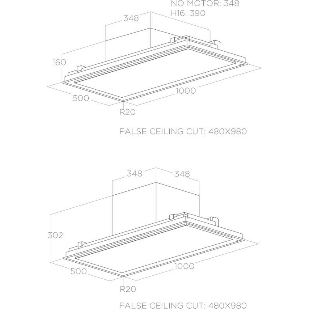 Вытяжка Elica ILLUSION NO MOTOR BL MAT/A/100 - изображение 5