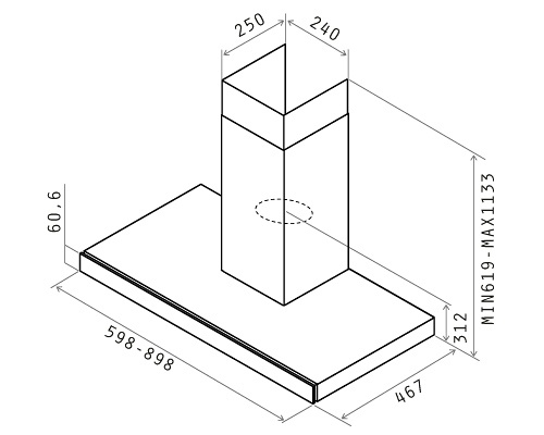 Вытяжка Elica JOY BLIX/A/90 - изображение 8