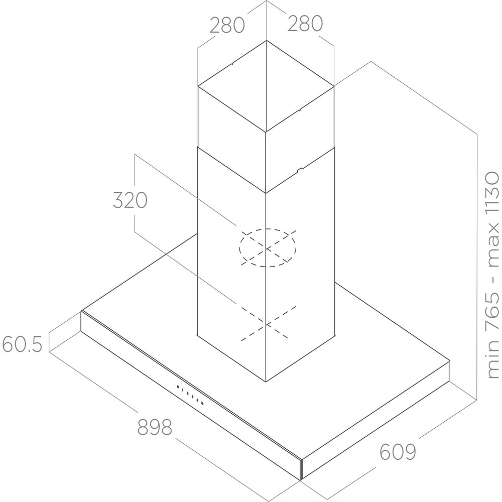 Вытяжка Elica JOY ISLAND BLIX/A/90X60 - изображение 4