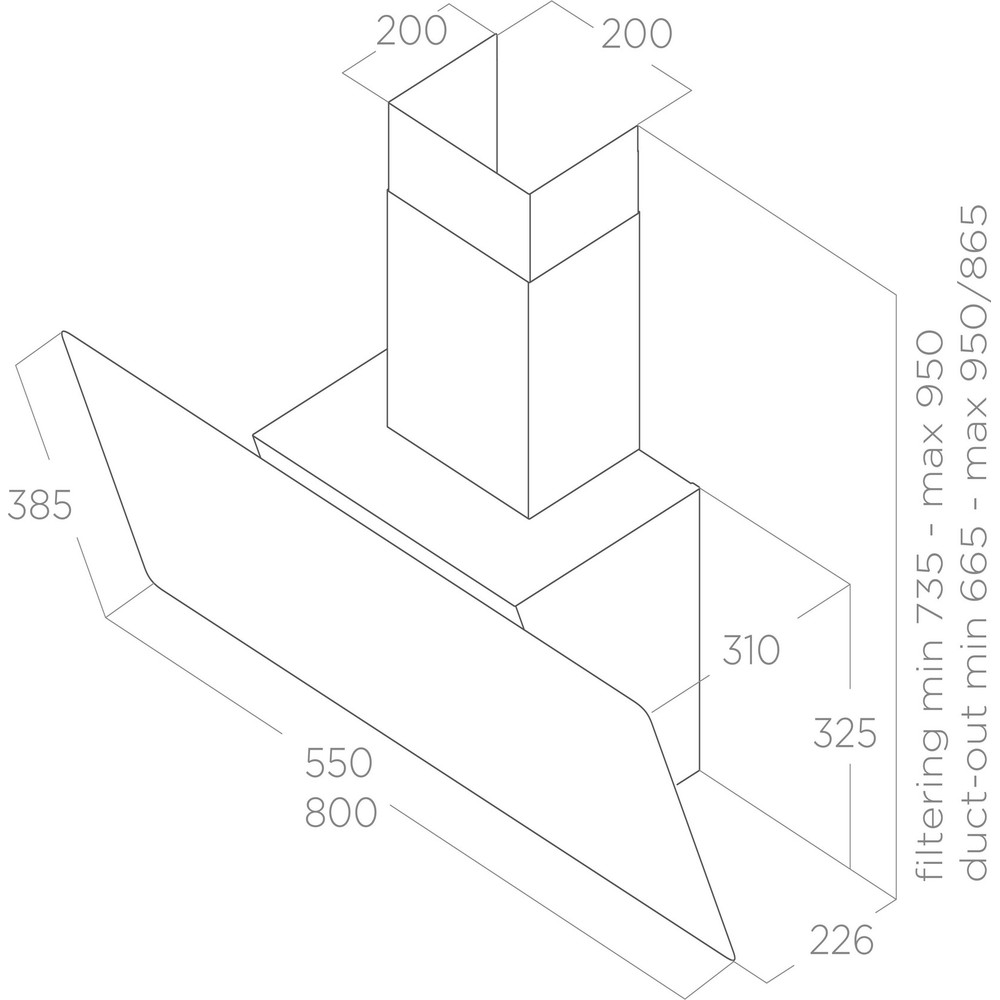 Витяжка Elica JUST DRY BL/A/80 - изображение 4