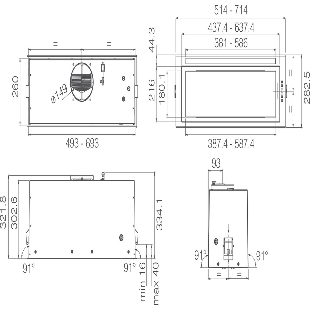 Вытяжка Elica LANE SENSOR @ IX/A/52 - изображение 5