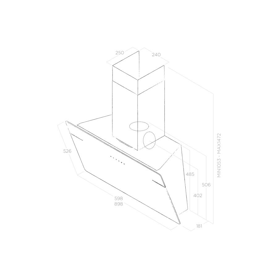 Витяжка Elica LESSENZA WH/A/90 - изображение 3