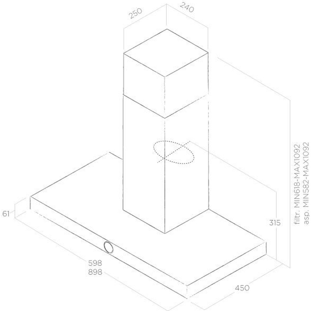 Вытяжка Elica LOL BL/A/60 MOON EDITION INOX - изображение 2