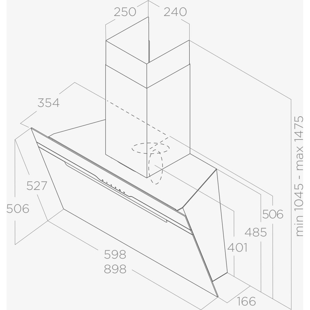 Вытяжка Elica MAJESTIC @ WH/A/90 - изображение 2