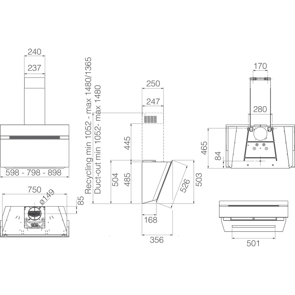 Витяжка Elica NEAT @ BL/A/60 - изображение 3