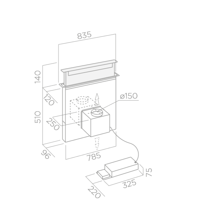 Витяжка Elica PANDORA BL/F/90 - изображение 3