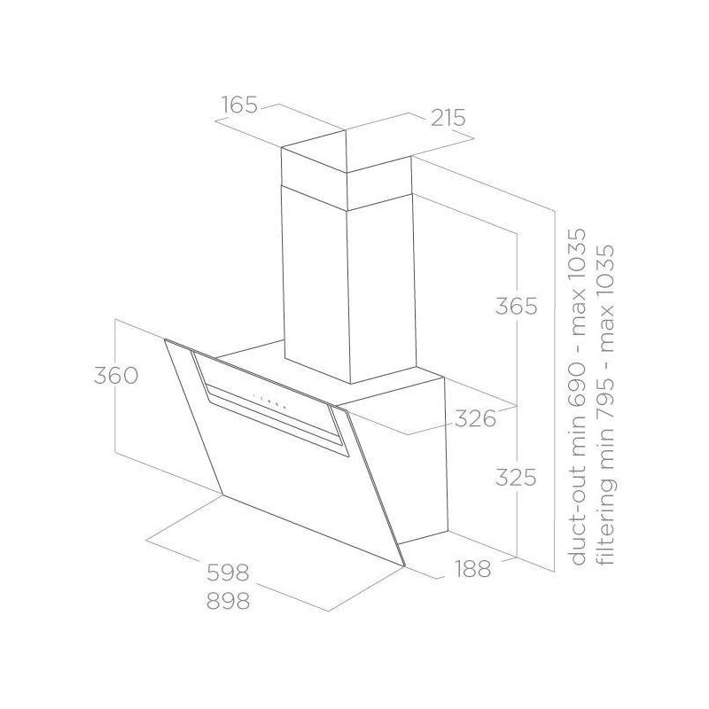 Витяжка Elica SHEEN-S BL/A/60 - изображение 3