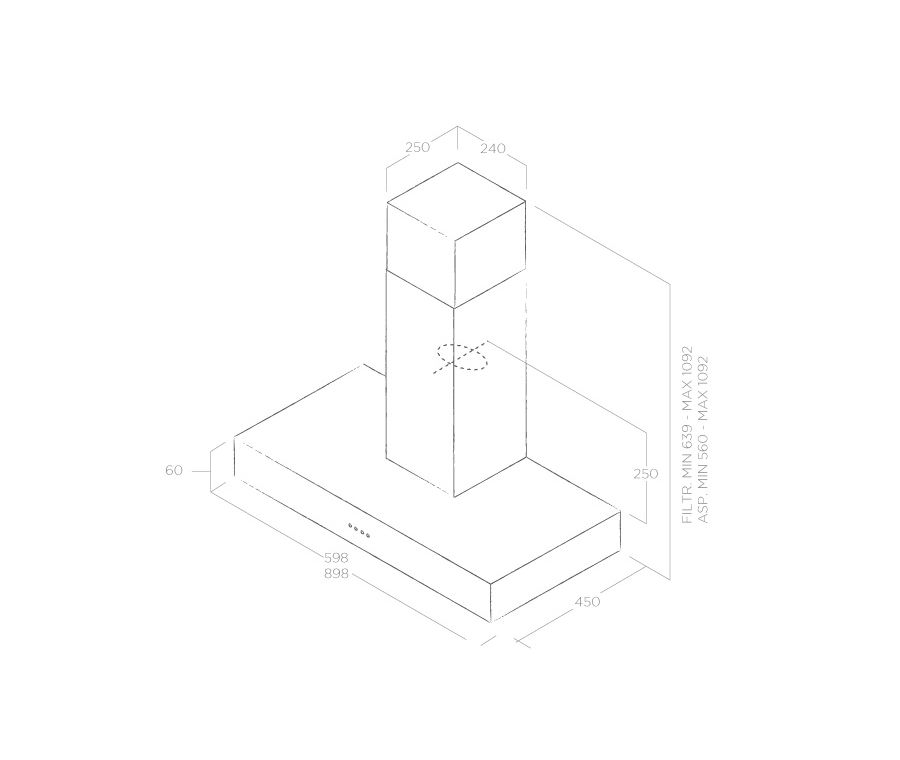 Вытяжка Elica Spot NG H6 IX A/90 - изображение 8