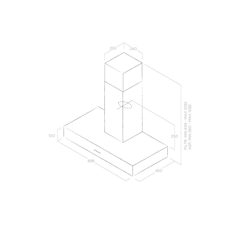 Вытяжка Elica SPOT URBAN CAST IRON/A/90 - изображение 3