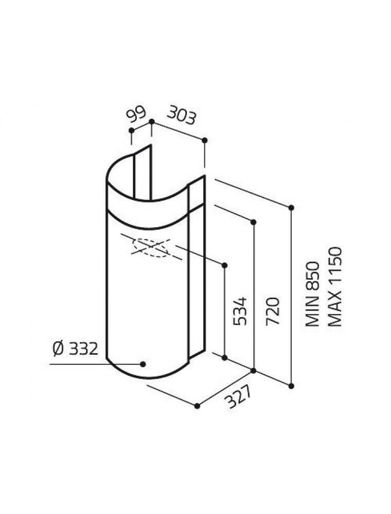 Витяжка Elica STONE WH/A/33 - изображение 2
