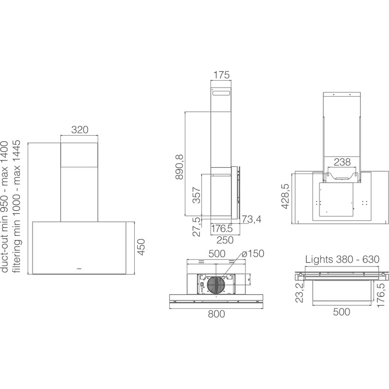 Витяжка Elica SUPER PLAT @ GR/F/80 - изображение 6