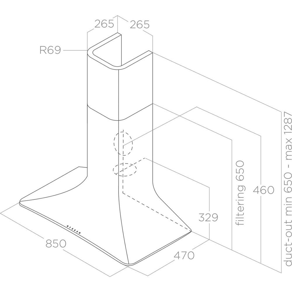 Витяжка Elica SWEET MOON BLACK/A/85 + CAM - изображение 3