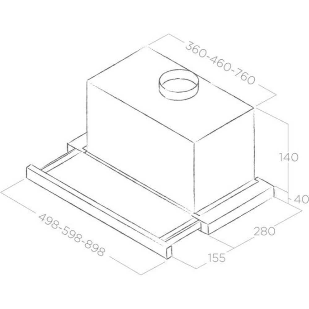 Витяжка Elica TT14 LUX BL/A/60 - изображение 9
