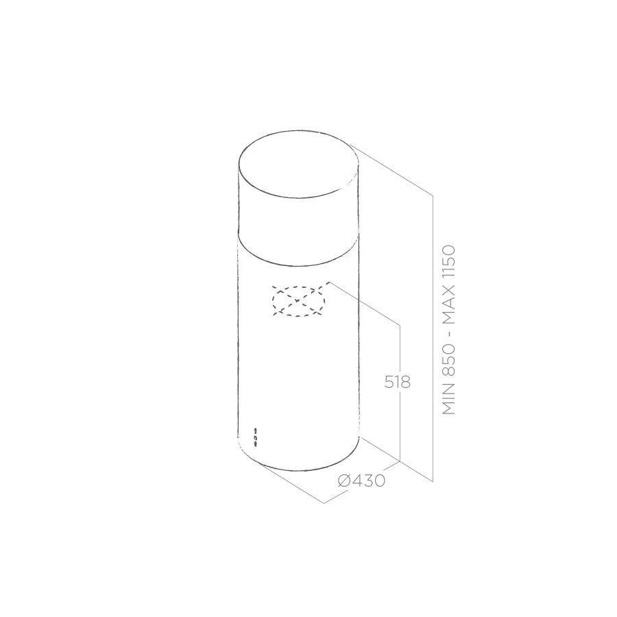 Вытяжка Elica TUBE PRO ISLAND WH MAT/A/43 - изображение 3