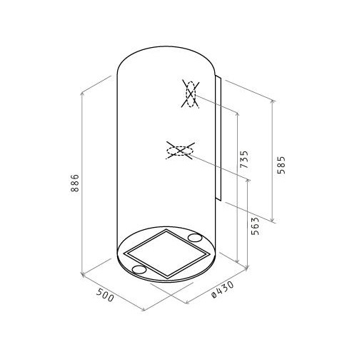 Витяжка Elica TUBE PRO IX/A/43 - изображение 2