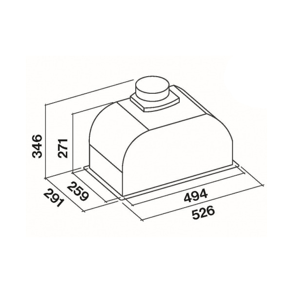 Витяжка Falmec BUILT IN MAX EVO 50 BLACK - изображение 6