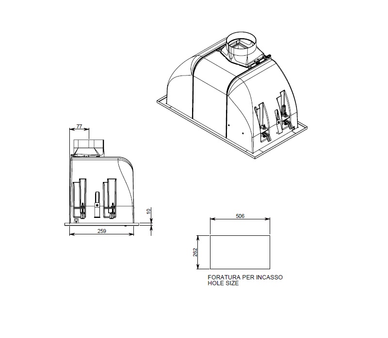 Витяжка Falmec BUILT IN MAX EVO 50 WHITE - изображение 5