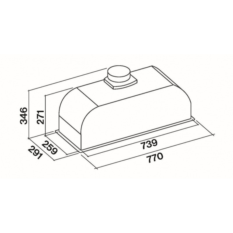 Витяжка Falmec BUILT IN MAX EVO 70 BLACK - изображение 6