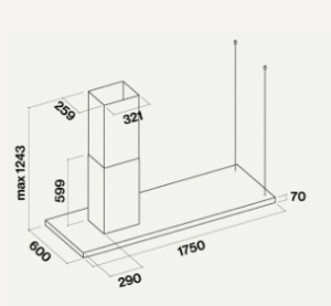 Витяжка Falmec ELLE IS.175 E.P. - изображение 3