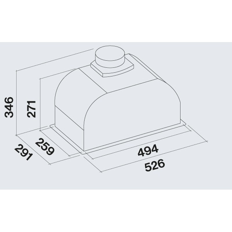 Витяжка Falmec Gruppo Incasso Burano 50 White - изображение 3