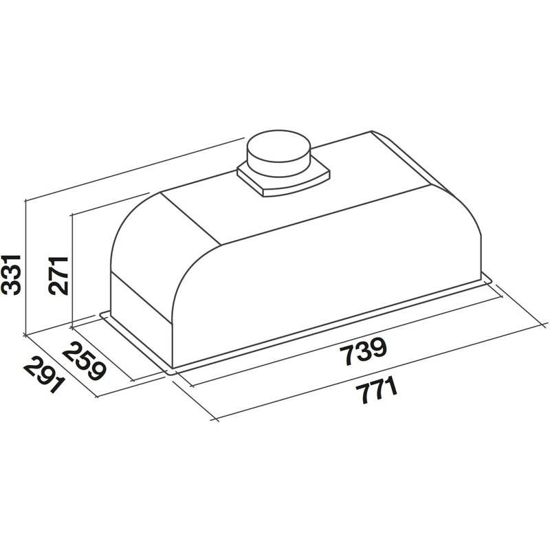 Витяжка Falmec Gruppo Incasso Burano 70 E.P. - изображение 5