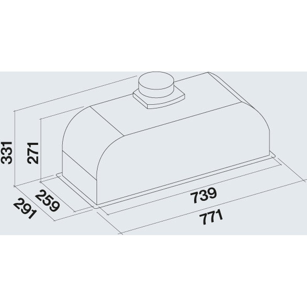 Витяжка Falmec GRUPPO INCASSO PLUS 70 WHITE - изображение 5