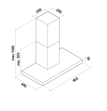 Вытяжка Falmec LUCE 90 Black - изображение 3