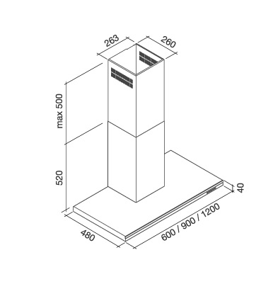 Витяжка Falmec LUMEN 90 Inox (800) - изображение 4
