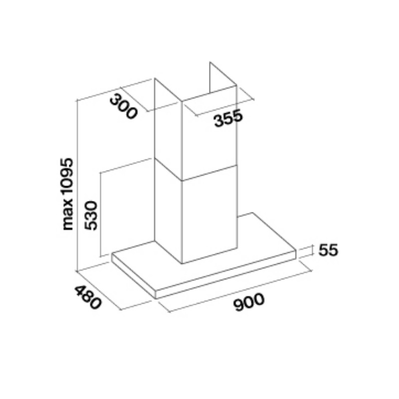 Витяжка Falmec LUMINA NRS 90 Inox - изображение 3