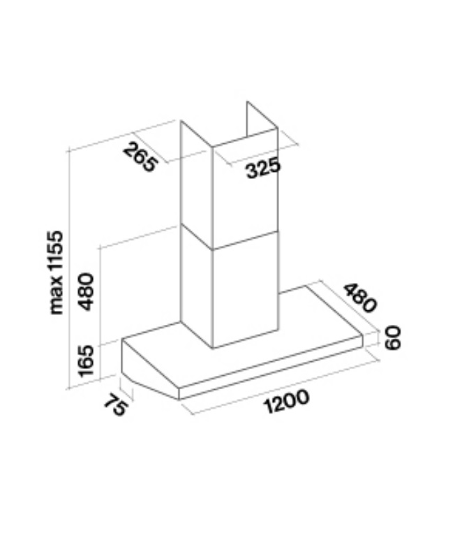 Витяжка Falmec MARTE PRO 120 Inox - изображение 2